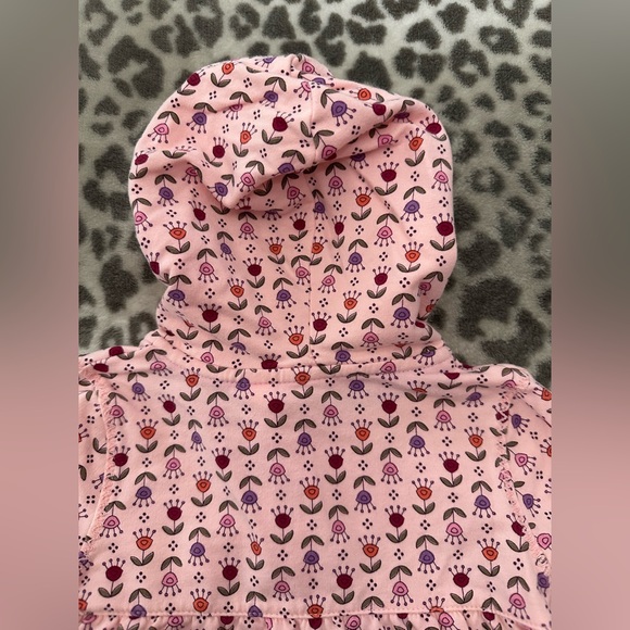 NWOT Sonoma Life + Style Floral Babydoll Full Zip Hoodie Top Pink Size 24 mos - Picture 15 of 16